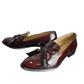 Banana Republic women's burgundy patent tassel loafers size 6.5
