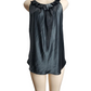 black pullover satin look tank top by ny&c