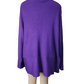 Purple sweater on a mannequin against a white background