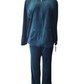 Blue jogging set on a mannequin against a white background