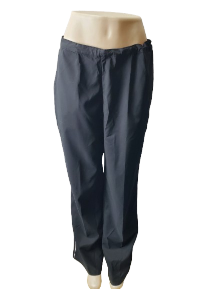 Black pants on a mannequin against a white background