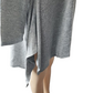 Gray knit top on a mannequin against a white background