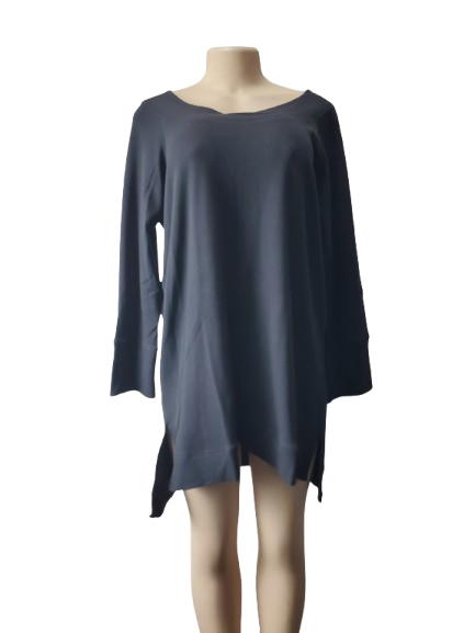 Suzanne Betro women's bluish thermal look top size 1X