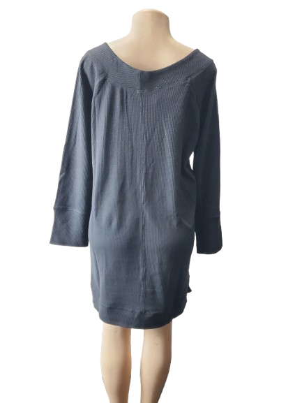 Suzanne Betro women's bluish thermal look top size 1X