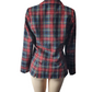 Plaid jacket on a mannequin against a white background