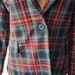 Plaid jacket on a mannequin with a white background