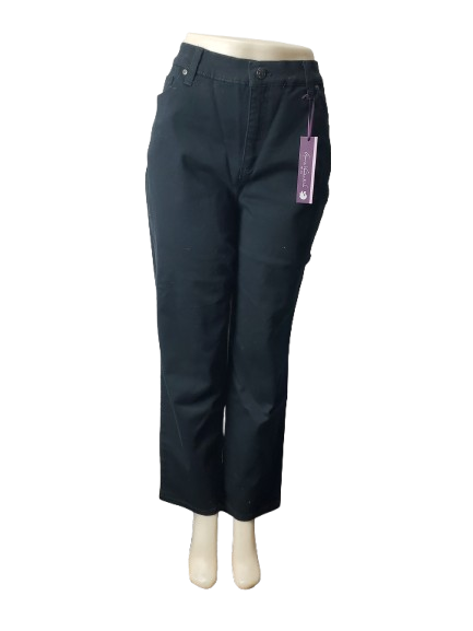 Black pants on a mannequin with a white background