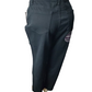 black jeans pants on a mannequin with a visible brand logo against a white background