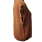 Brown sweater on a mannequin against a white background