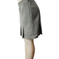 Gray checkered skirt on a mannequin against a white background