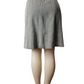 Gray checkered skirt on a mannequin with white background