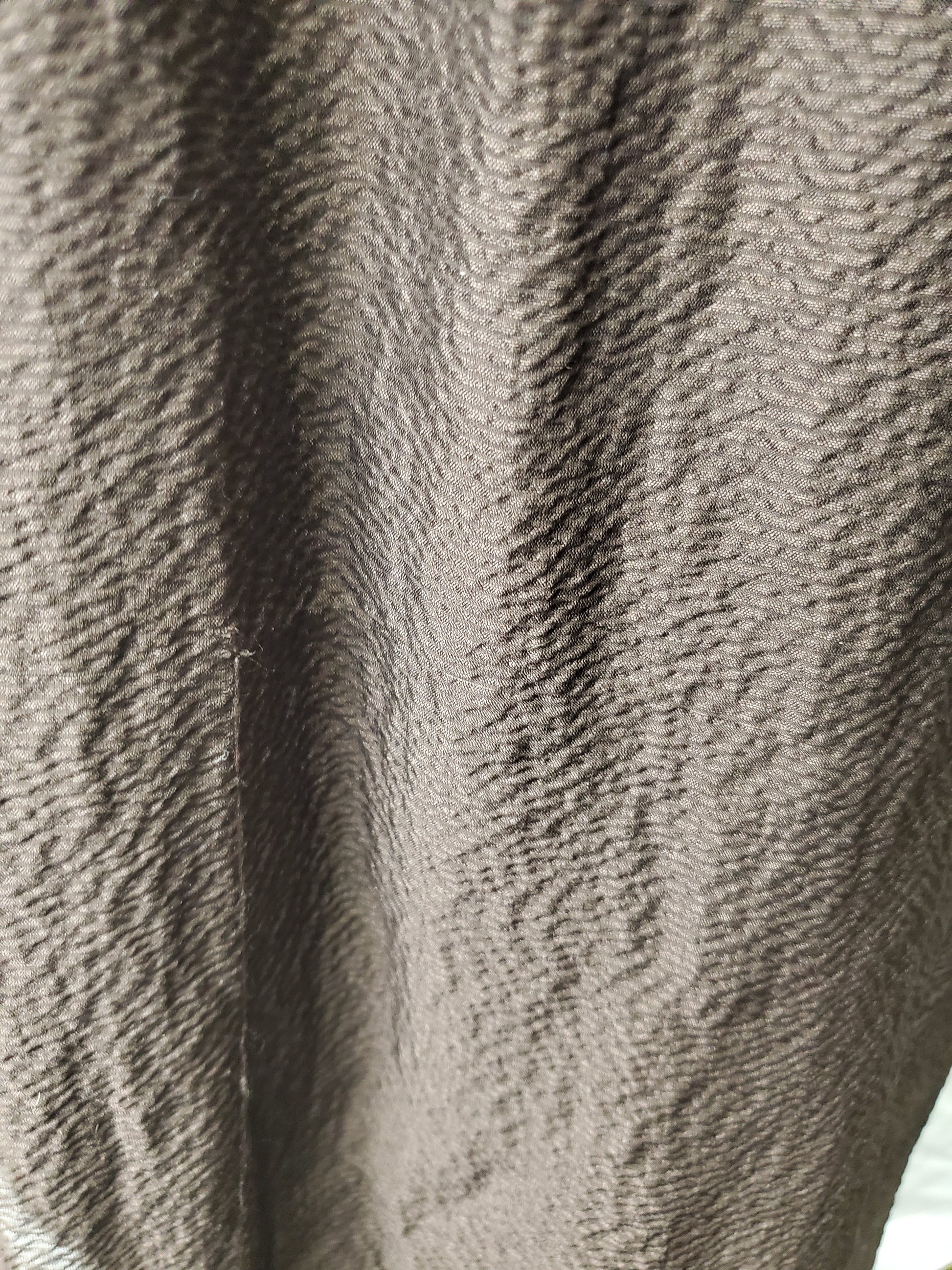 Close-up of brown textured fabric