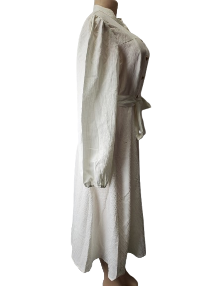 cream long dress