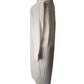 Mannequin wearing a long, striped dress with a white background