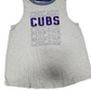 Gray sleeveless dress with 'Chicago Cubs' text on a white background