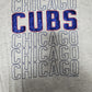 Chicago Cubs logo on a gray background