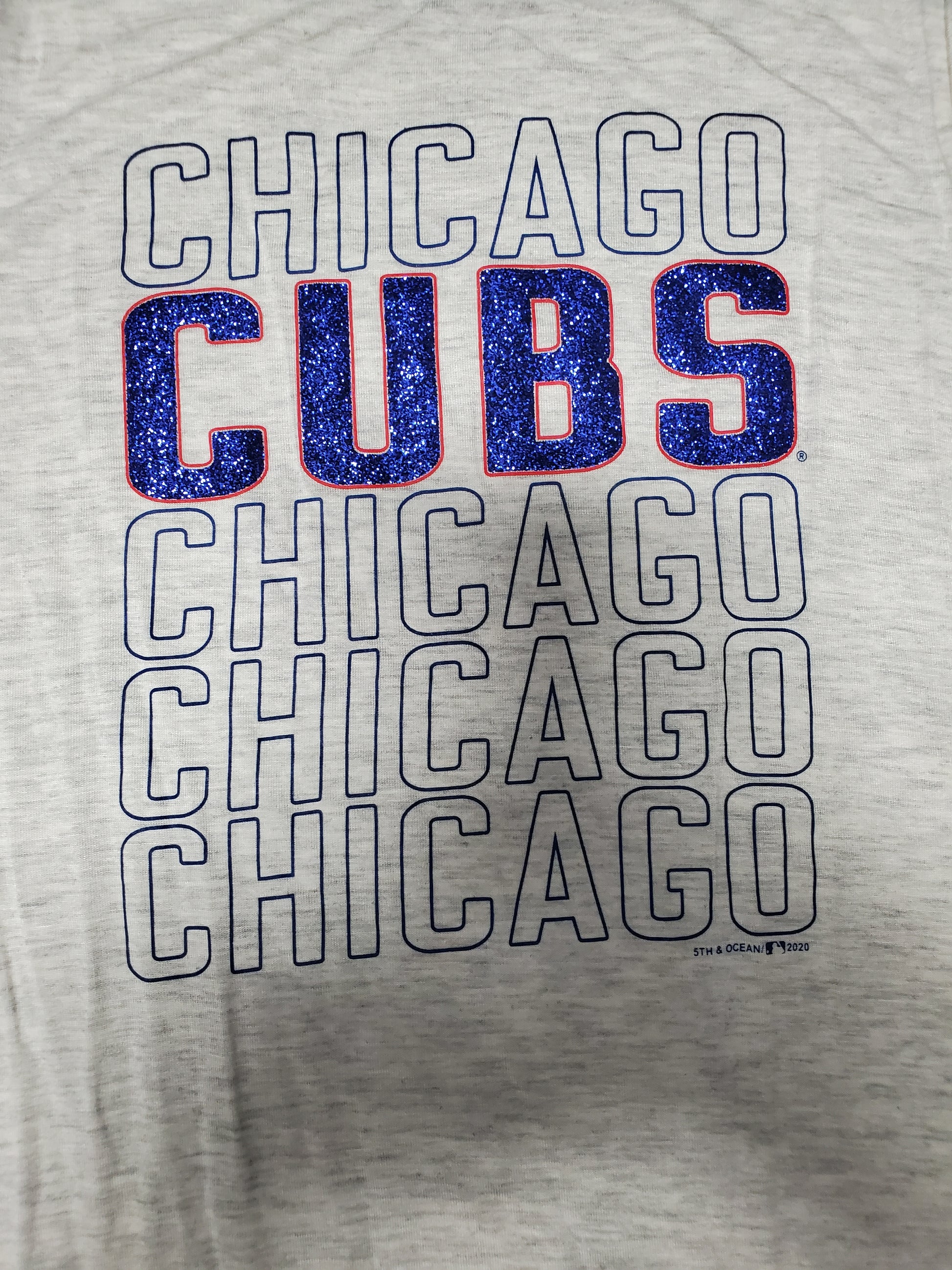 Chicago Cubs logo on a gray background