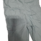 Gray cargo pants on a white background