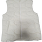 White quilted vest on a white background
