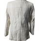 White textured blazer on a mannequin against a white background
