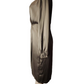 Brown one-shoulder dress on a mannequin against a white background