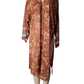 Floral patterned kimono-style garment on a mannequin against a white background