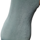 Close-up of a textured green sock on a white background