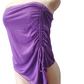Purple strapless top on a mannequin against a white background