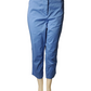 Blue capri pants on a mannequin against a white background