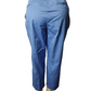 Blue capri pants on a mannequin against a white background