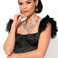 The Raven women's silver necklace and earring set - Solé Resale Boutique thrift