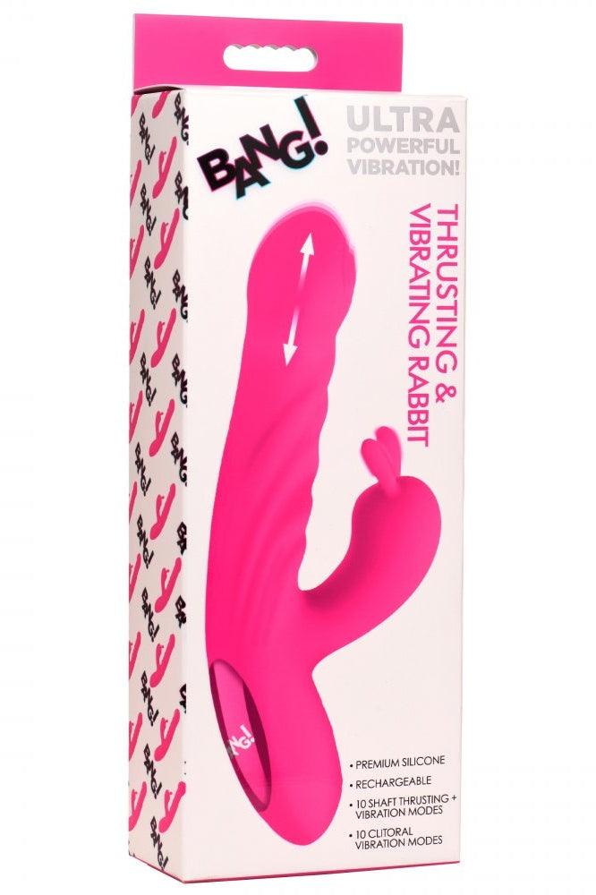 Thrusting and Vibrating Silicone Rabbit Vibrator