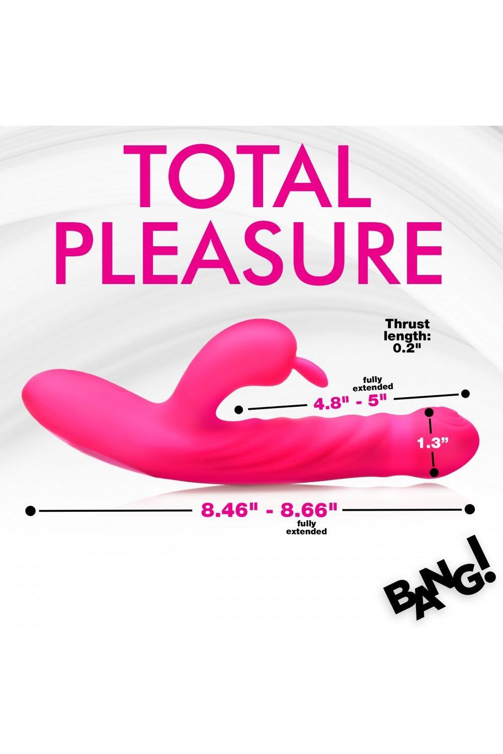 Thrusting and Vibrating Silicone Rabbit Vibrator