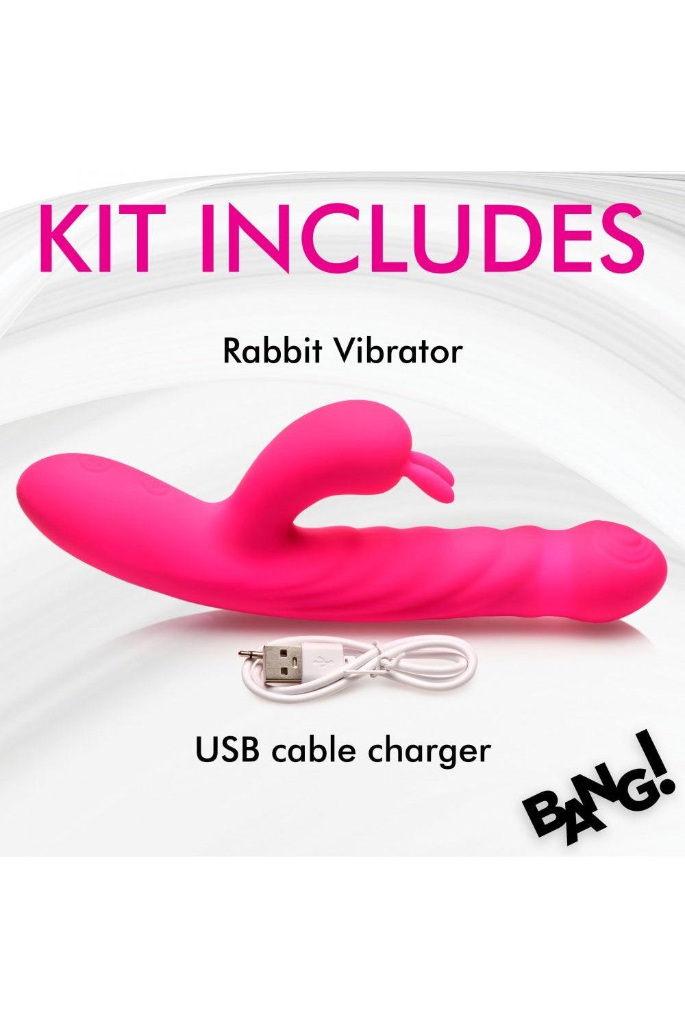 Thrusting and Vibrating Silicone Rabbit Vibrator