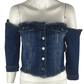BBJ women's blue jean shirt size M - Solé Resale Boutique thrift