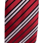 Feraricci men's red and black stripe tie - Solé Resale Boutique thrift