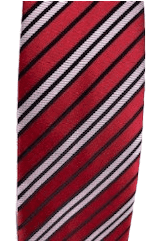 Feraricci men's red and black stripe tie - Solé Resale Boutique thrift