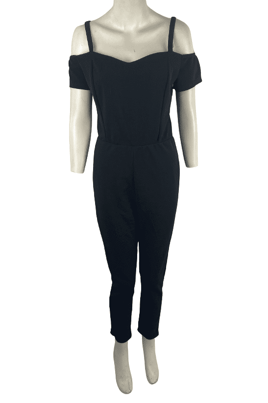 Love Mood women's black jumpsuit size L - Solé Resale Boutique thrift