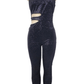 Windsor women's navy one shoulder jumpsuit size M