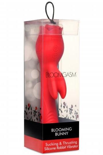 Blooming Bunny Sucking and Thrusting Silicone Rabbit Vibrator