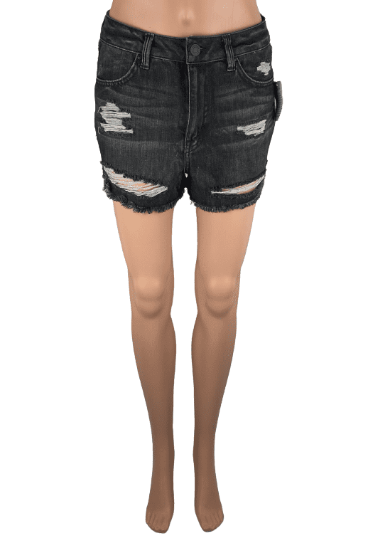 Charlotte Russe women's black denim shorts size 4 - Solé Resale Boutique thrift