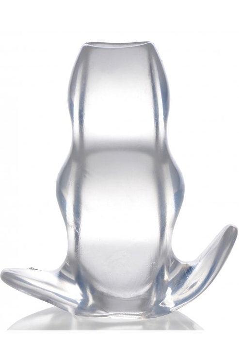 Clear View Hollow Anal Plug - Large