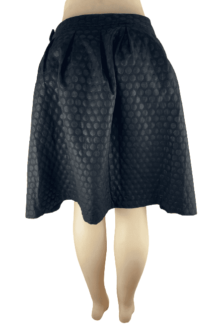 Elle women's black polka dot skirt size 12 - Solé Resale Boutique thrift