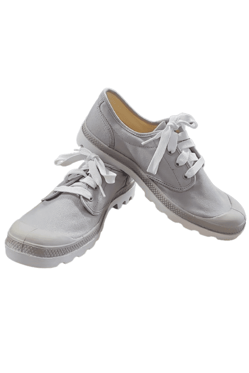 Palladium men vapor and white blanc ox shoes size 9.5 (M) & 11 (W) - Solé Resale Boutique thrift