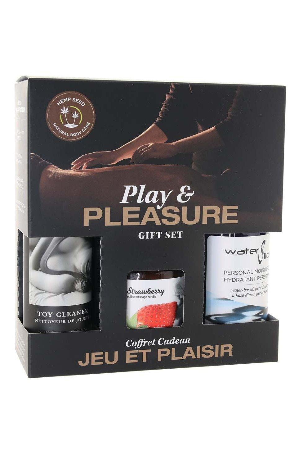 Hemp Seed Oil Play & Pleasure Gift Set in Strawberry - Solé Resale Boutique thrift