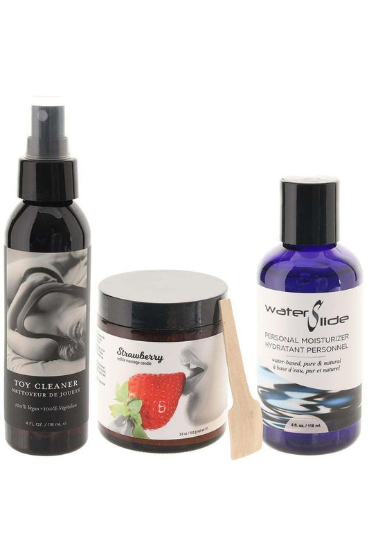 Hemp Seed Oil Play & Pleasure Gift Set in Strawberry - Solé Resale Boutique thrift