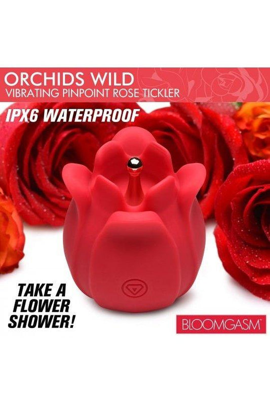 Orchids Wild Vibrating Pinpoint Rose Tickler - Solé Resale Boutique thrift