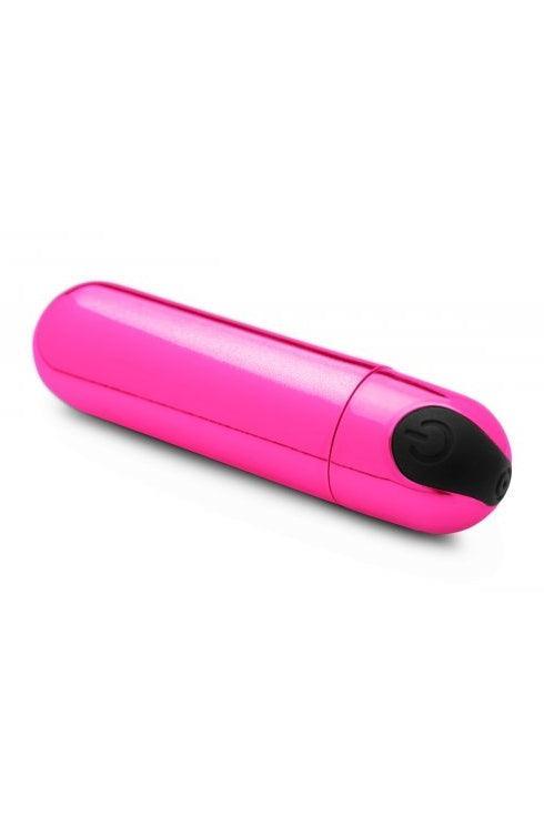 10X Rechargeable Vibrating Metallic Bullet - Pink