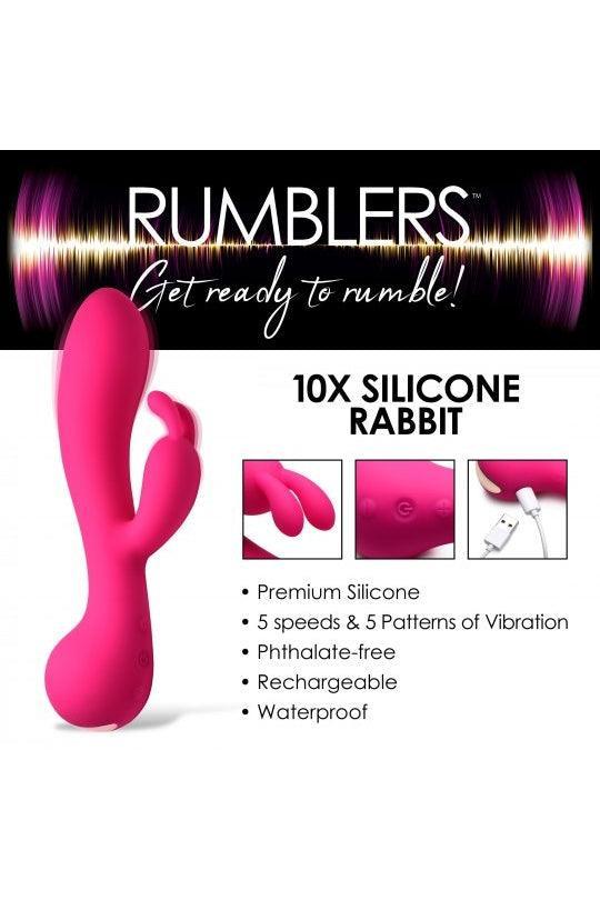 10X Rabbit Silicone Vibrator