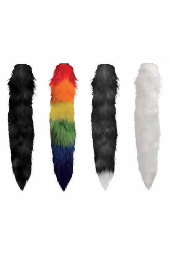 Interchangeable Rainbow Fox Tail - Solé Resale Boutique thrift